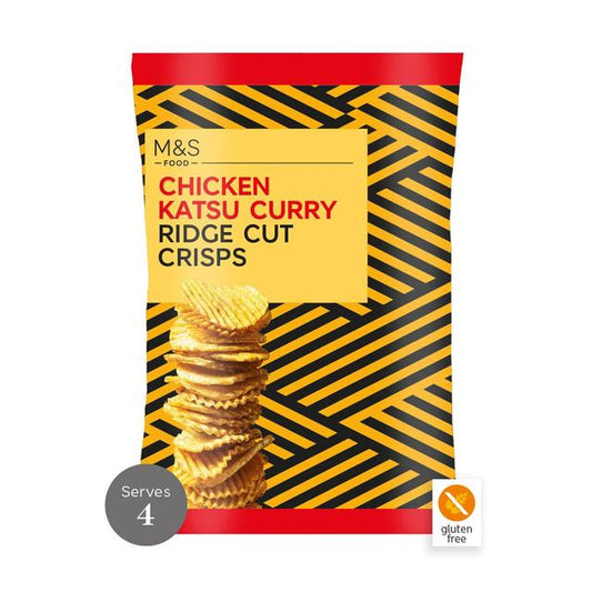 M&S Chicken Katsu Curry Ridge Cut Crisps 135g