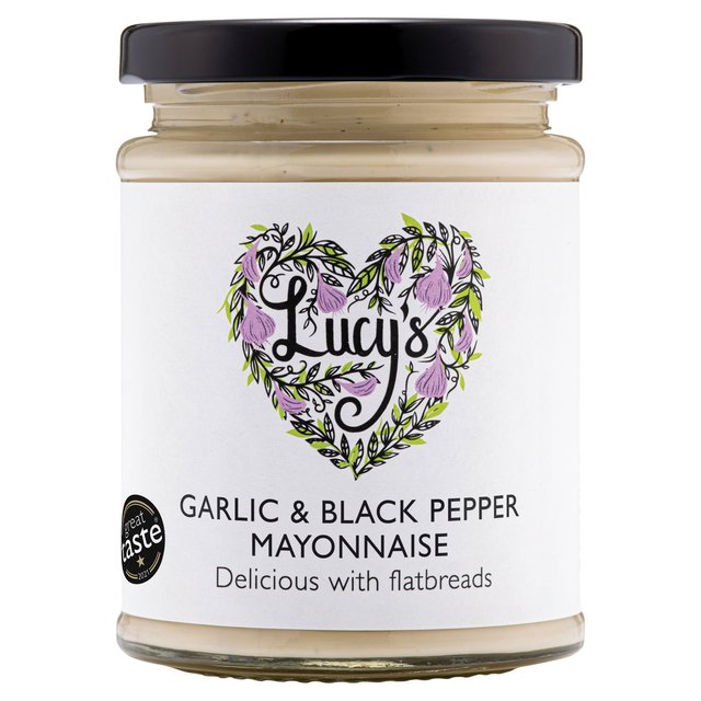 Lucys Dressings Garlic & Black Pepper Mayonnaise 240g