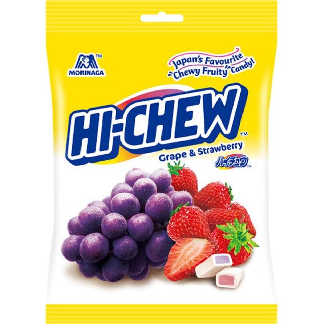 Morinaga Hi-chew Bag Grape & Strawerry 100g