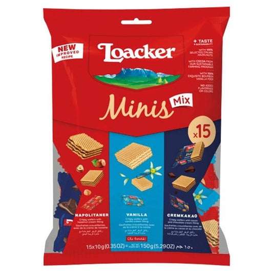 Loacker Classic Minis Mix 15 per pack