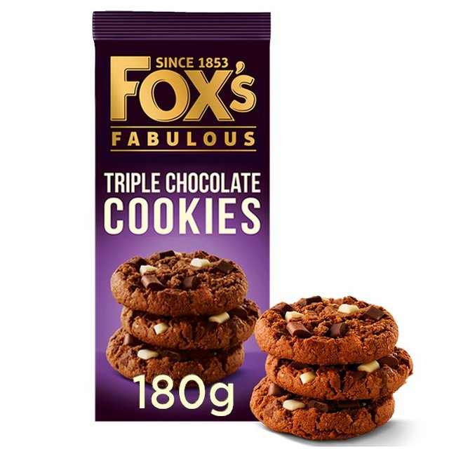 Fox's  Biscuits Triple Chocolate Chunkie Cookie 180g