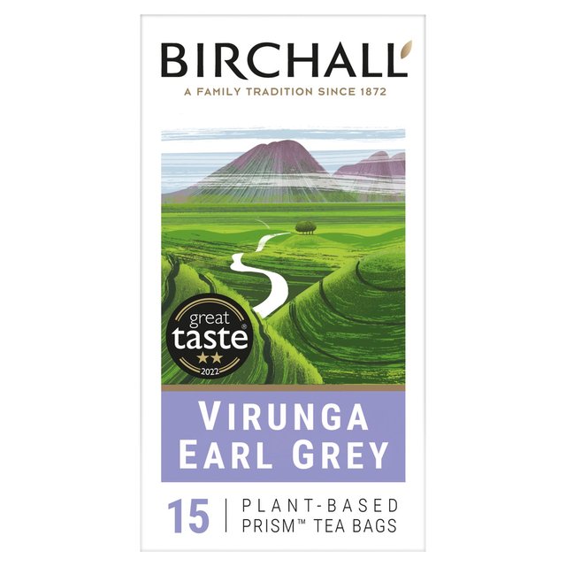 Birchall Virunga Earl Grey - 15 Prism Tea Bags 15 per pack