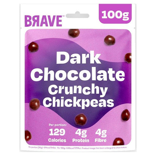 BRAVE Roasted Chickpeas Dark Chocolate Sharing 100g