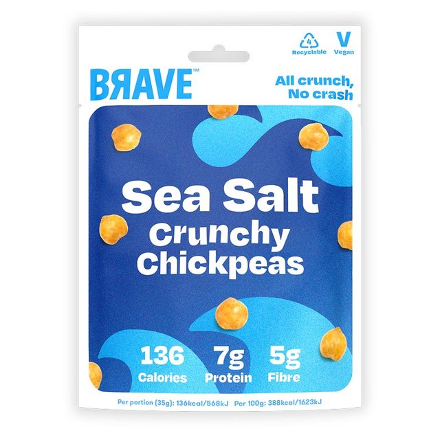 BRAVE Roasted Chickpeas Sea Salt 35g