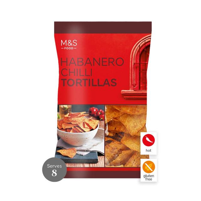 M&S Habanero Chilli Tortilla Chips 200g