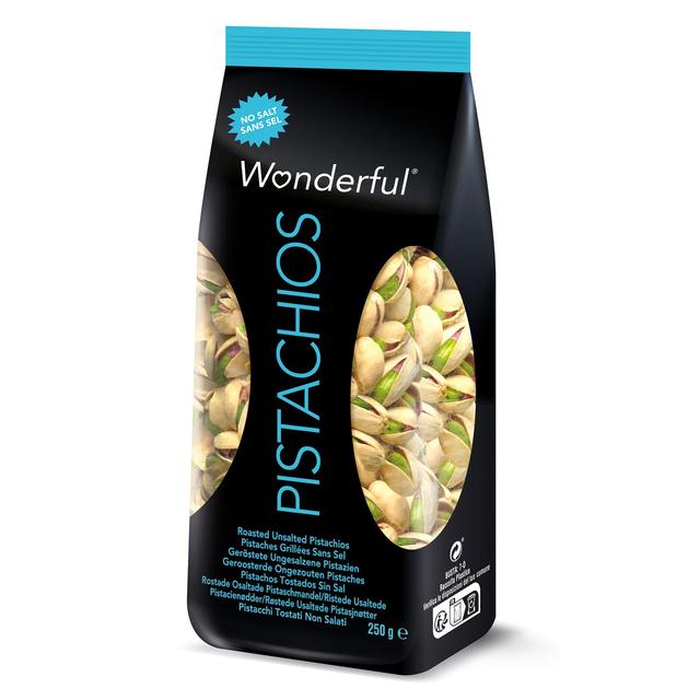 Wonderful Pistachios Roasted No Salt 250g