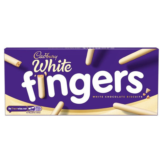 Cadbury Fingers White Chocolate Biscuits 114g