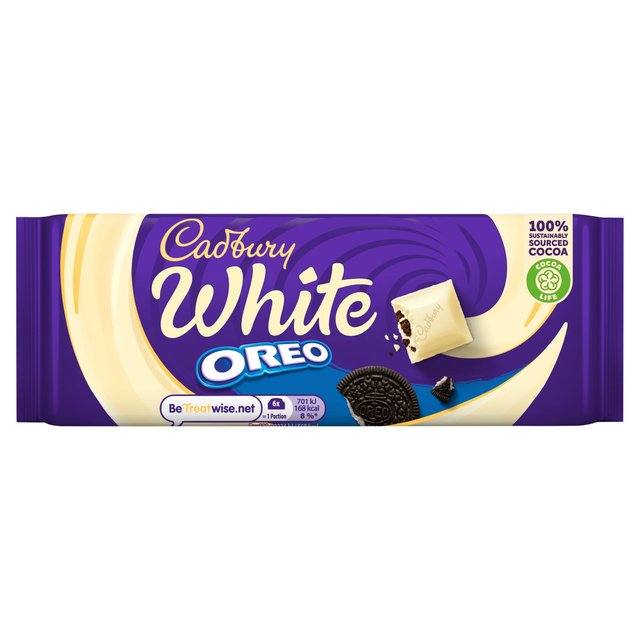 Cadbury Oreo White Chocolate Bar 120g