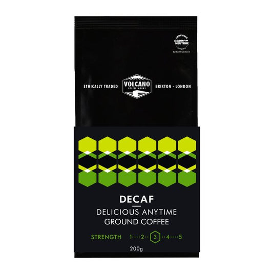 Volcano Coffee Works Decaf Delicious Anytime Ground Coffee 200g