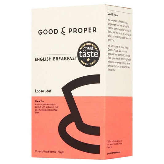 Good & Proper Tea - Loose Leaf English Breakfast Tea 90g