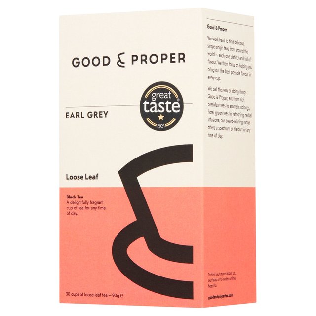 Good & Proper Tea - Loose Leaf Earl Grey Tea 90g