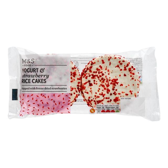 M&S Yogurt & Strawberry Rice Cakes 112g