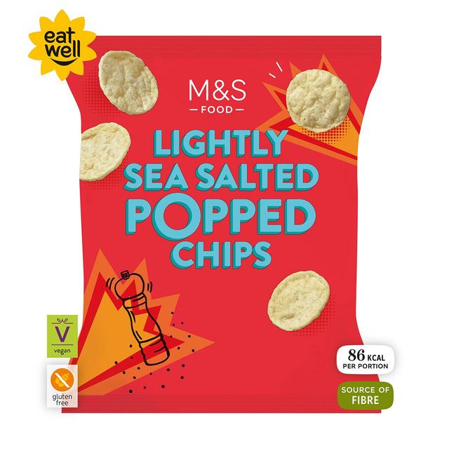 M&S Lightly Salted Popped Potato Chips 80g