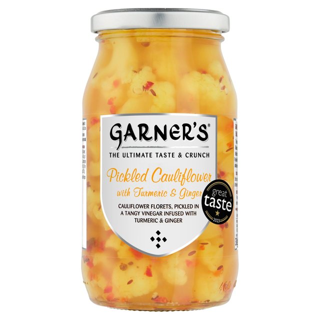 Garners Pickled Cauliflower with Ginger & Turmeric 430g