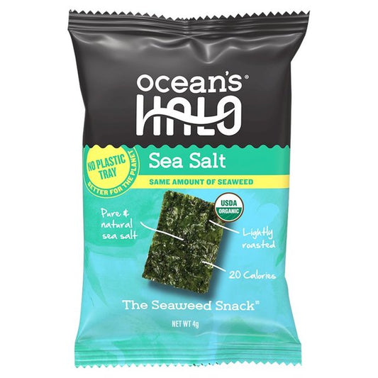 Ocean's Halo Sea Salt Seaweed Snack 4g