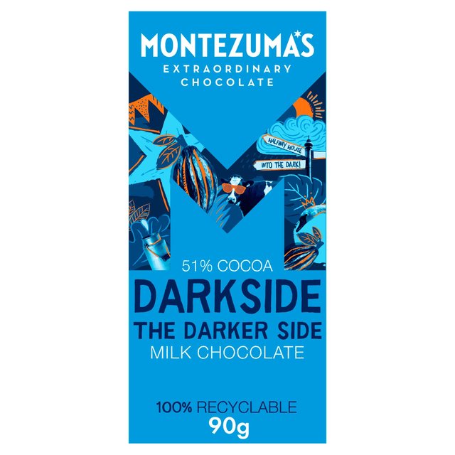 Montezuma's Darkside Milk Chocolate 51% Cocoa 90g