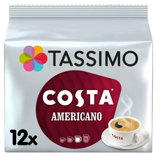 Tassimo Costa Americano Coffee Pods 12 per pack