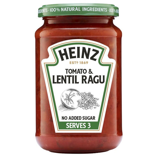 Heinz Tomato & Lentil Ragu Pasta Sauce 350g