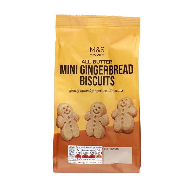 M&S All Butter Mini Gingerbread Biscuits 100g