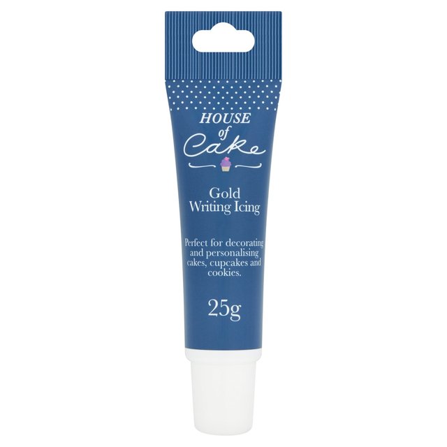 House of Cake Gold Writing Icing 25g