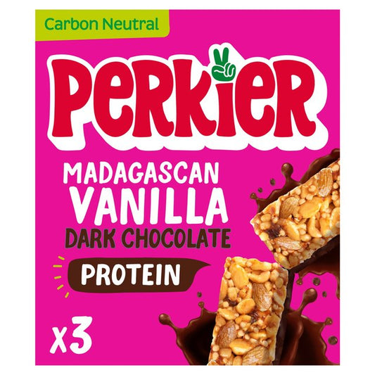 Perkier Madagascan Vanilla & Dark Chocolate Bar 3 x 37g