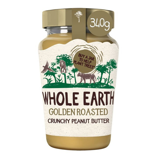 Whole Earth Crunchy Golden Roasted Peanut Butter 340g