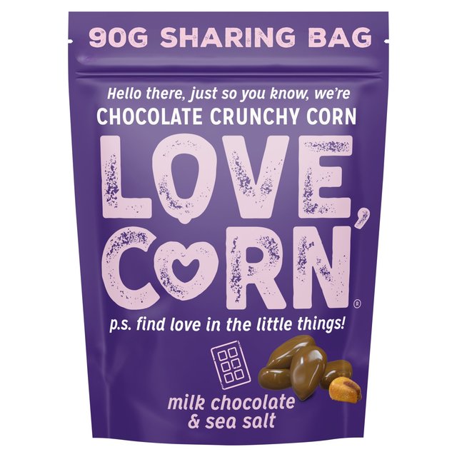 LOVE CORN Milk Chocolate & Sea Salt 90g