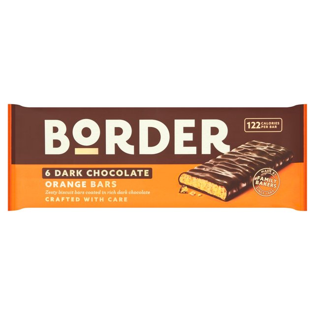 Border Biscuits Dark Chocolate Orange Bars 144g