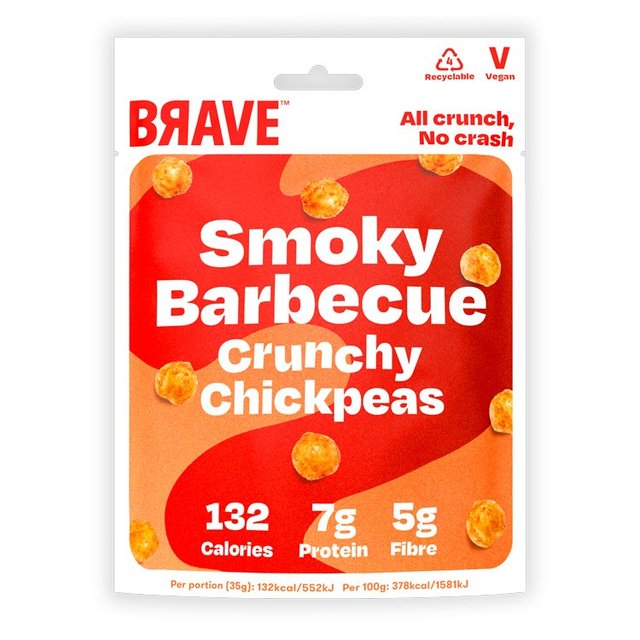 BRAVE Roasted Chickpeas BBQ 35g