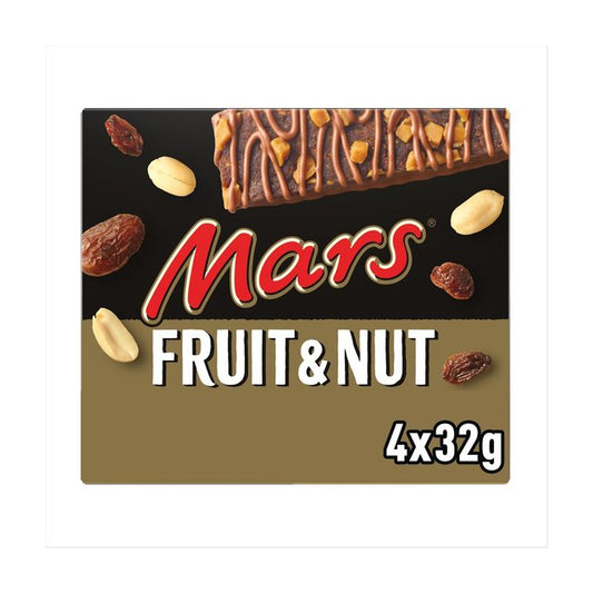 Mars Triple Treat Fruit & Nut Milk Chocolate Snack Bars Multipack 128g