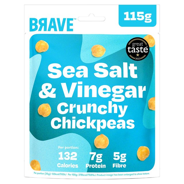 BRAVE Roasted Chickpeas Salt & Vinegar Sharing 115g