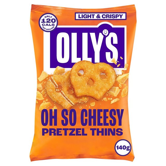 Olly's Pretzel Thins - Oh So Cheesy 140g