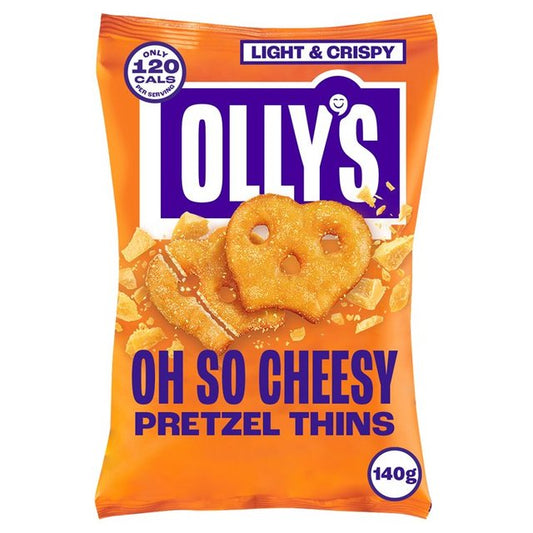 Olly's Pretzel Thins - Oh So Cheesy 140g