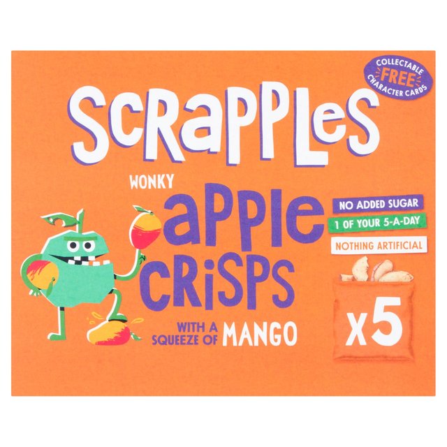 Scrapples Kids Apple & Mango Crisps Multi-Box 5 x 12g