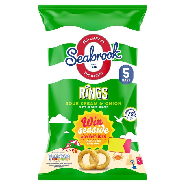 Seabrook Loaded Rings Sour Cream & Onion 5 per pack