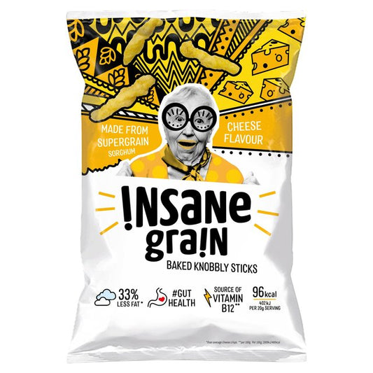 Insane Grain Cheese - Baked Knobbly Sticks 80g