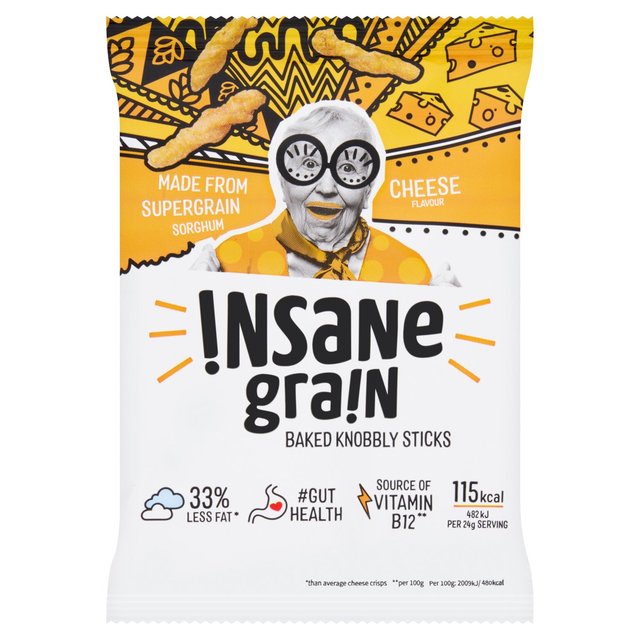 Insane Grain Cheese - Baked Knobbly Sticks 24g