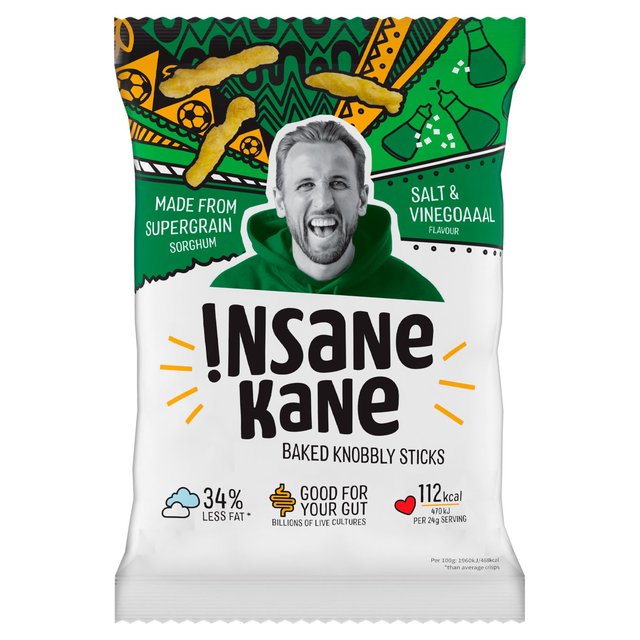 Insane Grain Salt & Vinegar - Baked Knobbly Sticks 24g