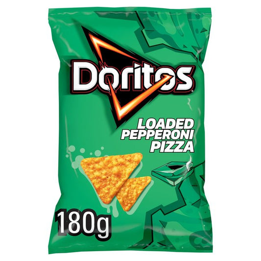 Doritos Loaded Pepperoni Pizza Tortilla Chips Sharing Bag Crisps 180g