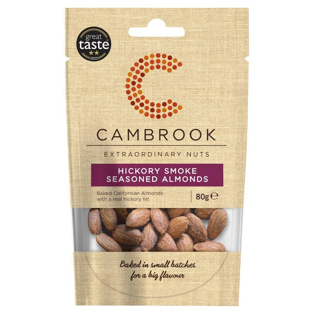 Cambrook Hickory Smoke Seasoned Almonds 80g