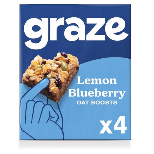 Graze Vegan Lemon Blueberry Snack Bars 4 per pack