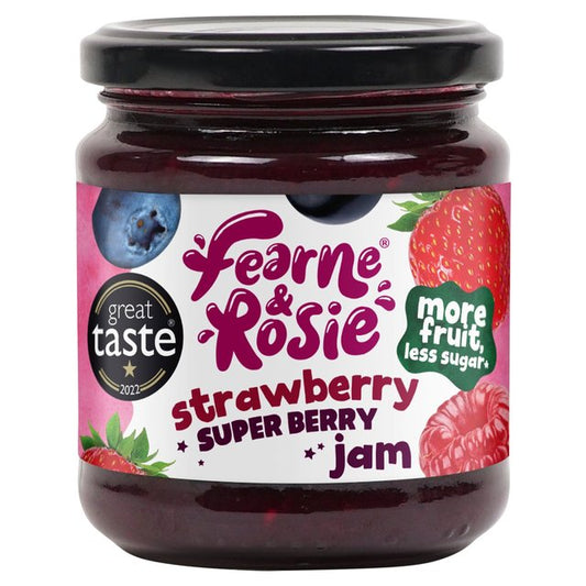 Fearne and Rosie Reduced Sugar Strawberry Superberry Jam 310g