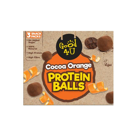 GOOD4U PROTEIN BALLS COCOA ORANGE MULTIPACK 3 x 40g