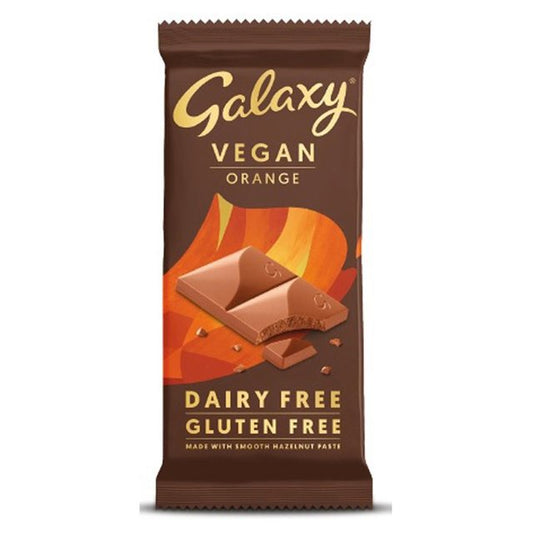 Galaxy Vegan Dairy Free Smooth Orange Chocolate 100g