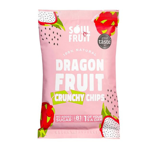 Soul Fruit Freeze Dried Dragon Fruit Crisps 20g