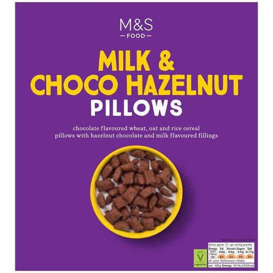 M&S Milk & Choco Hazelnut Cookie Pillows 375g