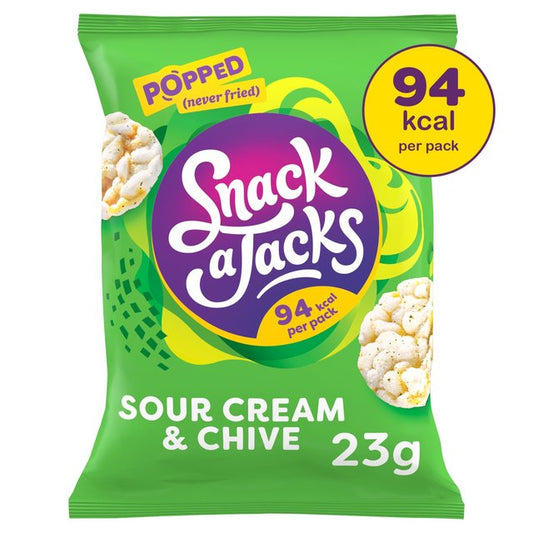 Snack a Jacks Sour Cream & Chive Rice Cakes 24g