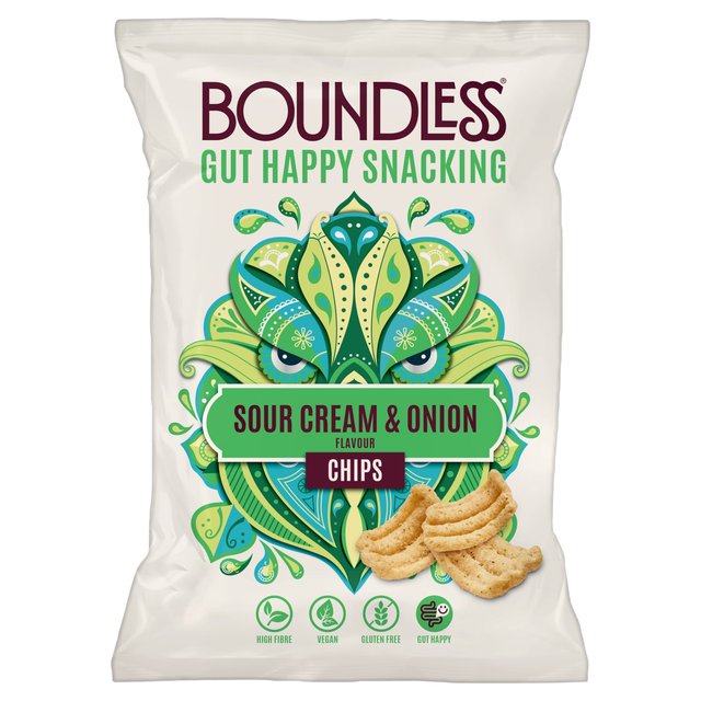 Boundless, Sour Cream & Onion Chips, Sharing Bag 80g