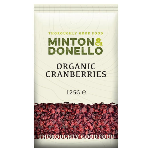 Mintons Good Food Organic Cranberries 125g