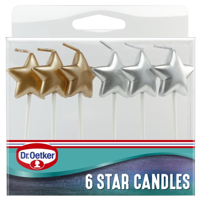 Dr. Oetker Star Candles 6 per pack